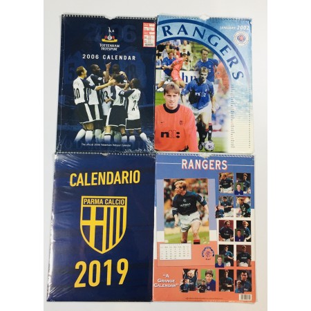 4 Kalender Glasgow Rangers, Tottenham Hotspurs, Parma