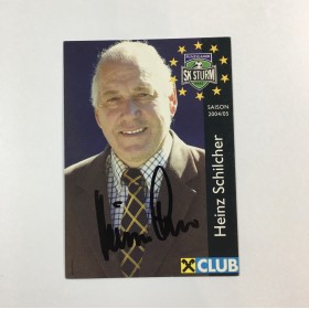 Autogrammkarte Sturm Graz, Heinz Schilcher