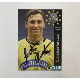 Autogrammkarte Sturm Graz, Christian Gratzei