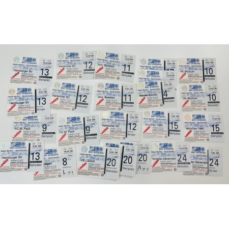 Konvolut MSV Duisburg Tickets (GER), 1996/97