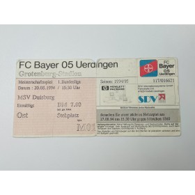 Ticket FC Bayer Uerdingen - MSV Duisburg, 1994