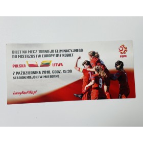 Ticket Polen - Litauen, 2018