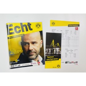 Stadionmagazin, Teamsheet & Karte Borussia Dortmund - Hertha BSC Berlin, 2017
