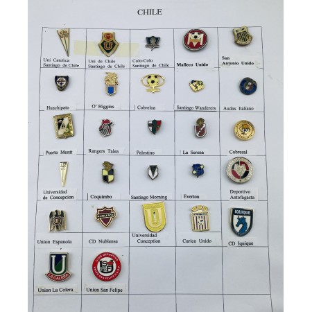 Pinkonvolut/Pinsammlung Chile, 27 Stück