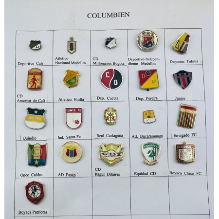 Pinkonvolut/Pinsammlung Kolumbien, 21 Stück