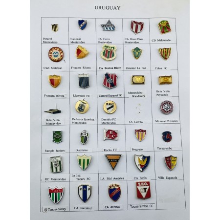 Pinkonvolut/Pinsammlung Uruguay, 33 Stück
