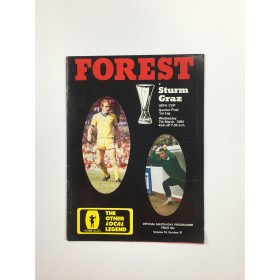 Programm Nottingham Forest (ENG) - Sturm Graz, 1984