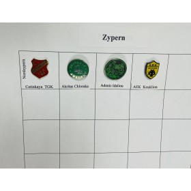Pinkonvolut/Pinsammlung Zypern, 4 Stück