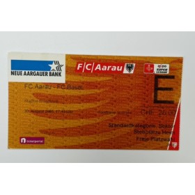 Ticket FC Aarau - FC Basel, 2008
