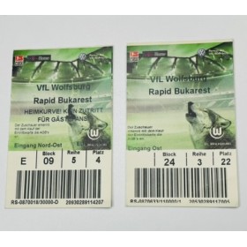 2 Tickets VFL Wolfsburg - Rapid Bukarest, 2008