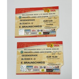 2 Tickets 1. FC Union Berlin - Eintracht Braunschweig, 2008