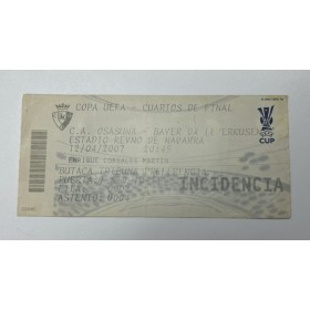 Ticket CA Osasuna - Bayer Leverkusen, 2007