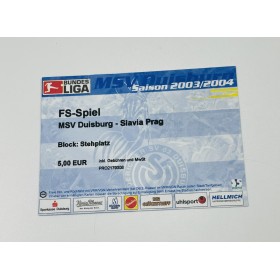 Ticket Karlsruher SC/KSC - Slavia Prag, 2003/04