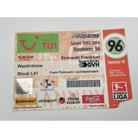 Ticket Hannover 96 (GER) - Eintracht Frankfurt (GER), 2003/04