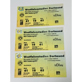 3x Ticket Borussia Dortmund (GER) - MSV Duisburg (GER), 1999/00