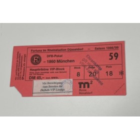 Ticket Fortuna Düsseldorf (GER) - TSV 1860 München (GER), 1998/99
