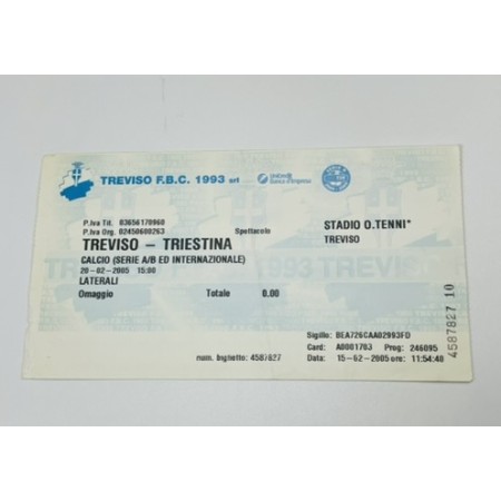 Ticket Treviso FBC (ITA) - Triestina (ITA), 2005