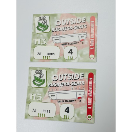 2x Ticket Patro Eisden Maasmechelen (BEL), Business-Seats, 2004/05