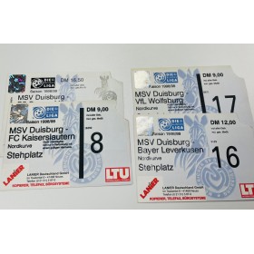 4x Ticket MSV Duisburg (GER), 1998/99