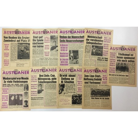 copy of Museum Konvolut Vereinsmagazine Austria Wien, 1966 - 1967