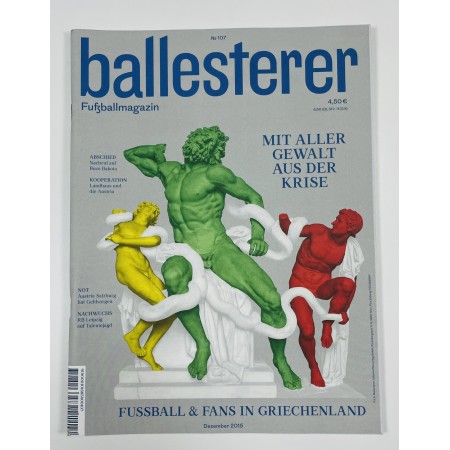 Fussballmagazin ballesterer, Fussball & Fans in Griechenland, Nr. 107