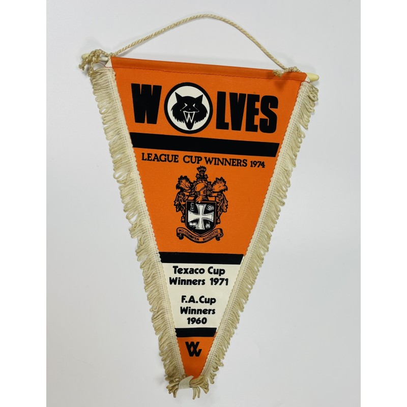 Wimpel Wolverhampton Wanderers F.A.Cup Winners Pennant