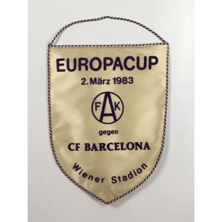copy of Museum Wimpel Austria Wien - FC Barcelona, Europacup 1983
