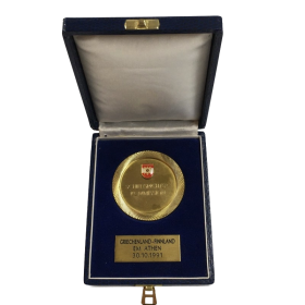 Erinnerungsmedaille Griechenland - Finnland von 1991