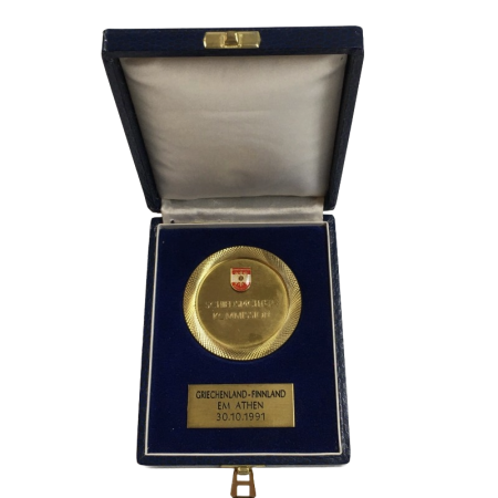 Erinnerungsmedaille Griechenland - Finnland von 1991