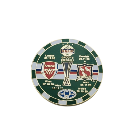 Pin Rapid Wien, Arsenal London, FK Molde, Dundalk FC, 2020