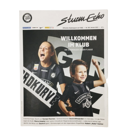 Vereinsmagazin Sturm Graz, Sturm Echo Nr. 365, Willkommen im Klub