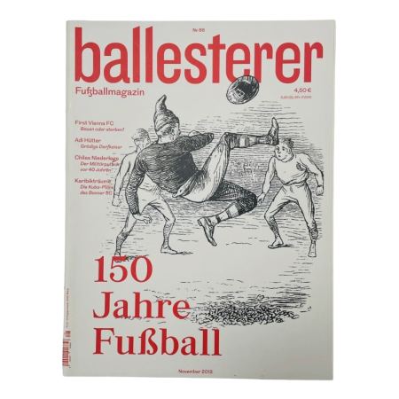 Fussballmagazin ballesterer, 150 Jahre Fussball, Nr. 86