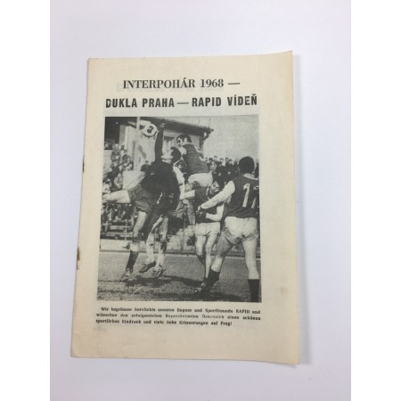 copy of Museum Programm Dukla Prag - Rapid Wien, 1968