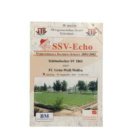 Programm Schönebecker SV 1861 (GER) - FC Grün-Weiss Wolfen (GER)