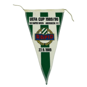 Wimpel Rapid Wien (AUT) - FC Aberdeen (SCO), 1989