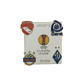 Pin Rapid Wien, FC Thun, KRC Genk, Dynamo Kiew, weiss