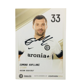 Autogrammkarte Edmond Kapllani (ALB), Sportvereinigung Elversberg (GER)