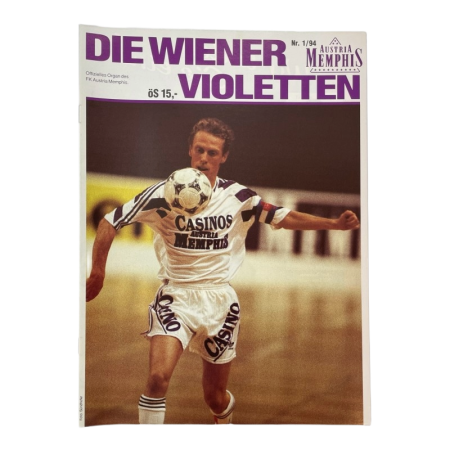 Vereinsmagazin Austria Wien, Nr. 1/1994, Stöger
