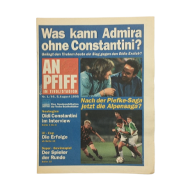 Programm FC Tirol (AUT) - Admira Wacker (AUT), 1995