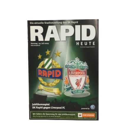 Programm Rapid Wien (AUT) - Liverpool FC (ENG), 2009