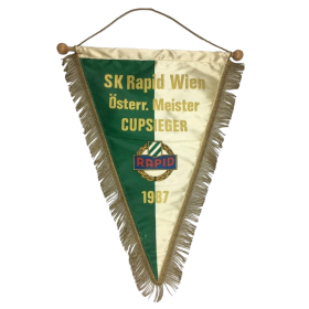 Wimpel Rapid Wien, Meister & Cupsieger 1987