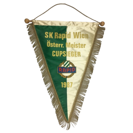 Wimpel Rapid Wien, Meister & Cupsieger 1987