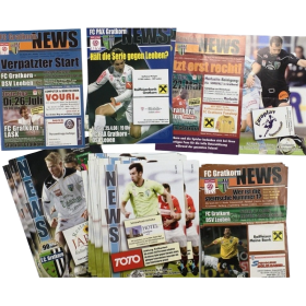 Konvolut Programme FC Gratkorn vs. DSV Leoben & Austria Lustenau (AUT)