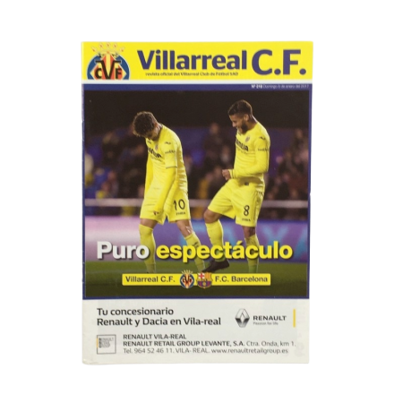 Programm FC Villarreal (ESP) - FC Barcelona (ESP), 2017