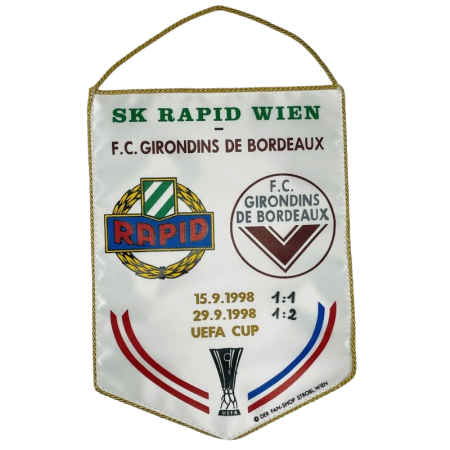 Wimpel Rapid Wien (AUT) - Girondins de Bordeaux (FRA), 1998