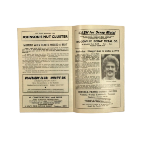 Programm Cardiff City (WAL) - Austria Wien, 1977