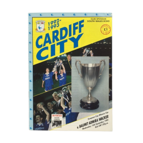 Programm Cardiff City (WAL) - Admira Wacker (AUT), 1992