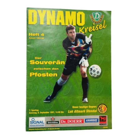 Programm Dynamo Dresden (GER) - Lok Altmark Stendal (GER), 1997