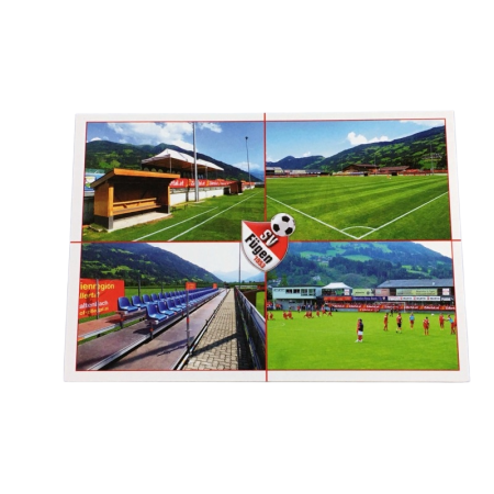 Stadionpostkarte SV Fügen 1953, Sportplatz Fügen (AUT)