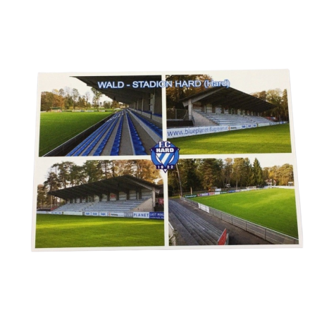 Stadionpostkarte FC Hard, Wald-Stadion (AUT)